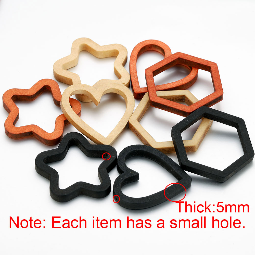 Resin Crafts Diy - 10 個木製ハートスクエアシリコンモールド DIY ジュエリー作成用 UV 樹脂カメオペンダントチャームベゼルフレームイヤリングクラフト用