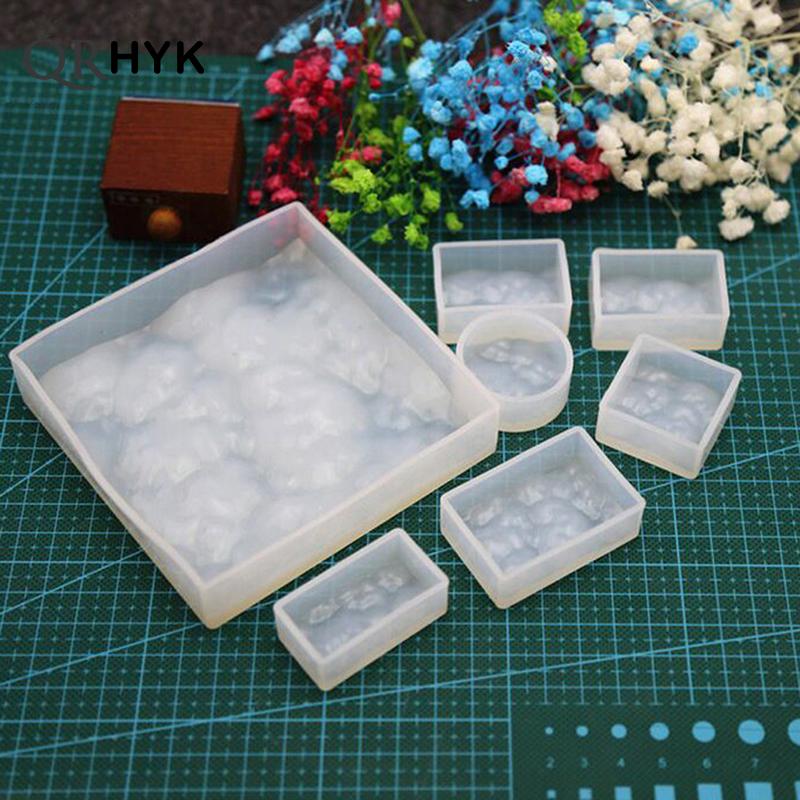 Resin Ocean Wave Mold - 水滴の形をしたシリコン樹脂型,波状のペンダント,ネックレス,イヤリング,ビーズ,成形クリスタル,日曜大工,ジュエリー作りのための手作りツール