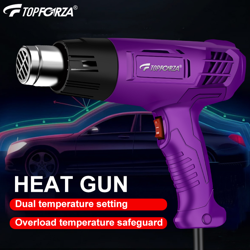 Heat Gun Small - ミニ工業用ヒートガン、1200W デュアル温度調節機能付き 300 ° C/600 °