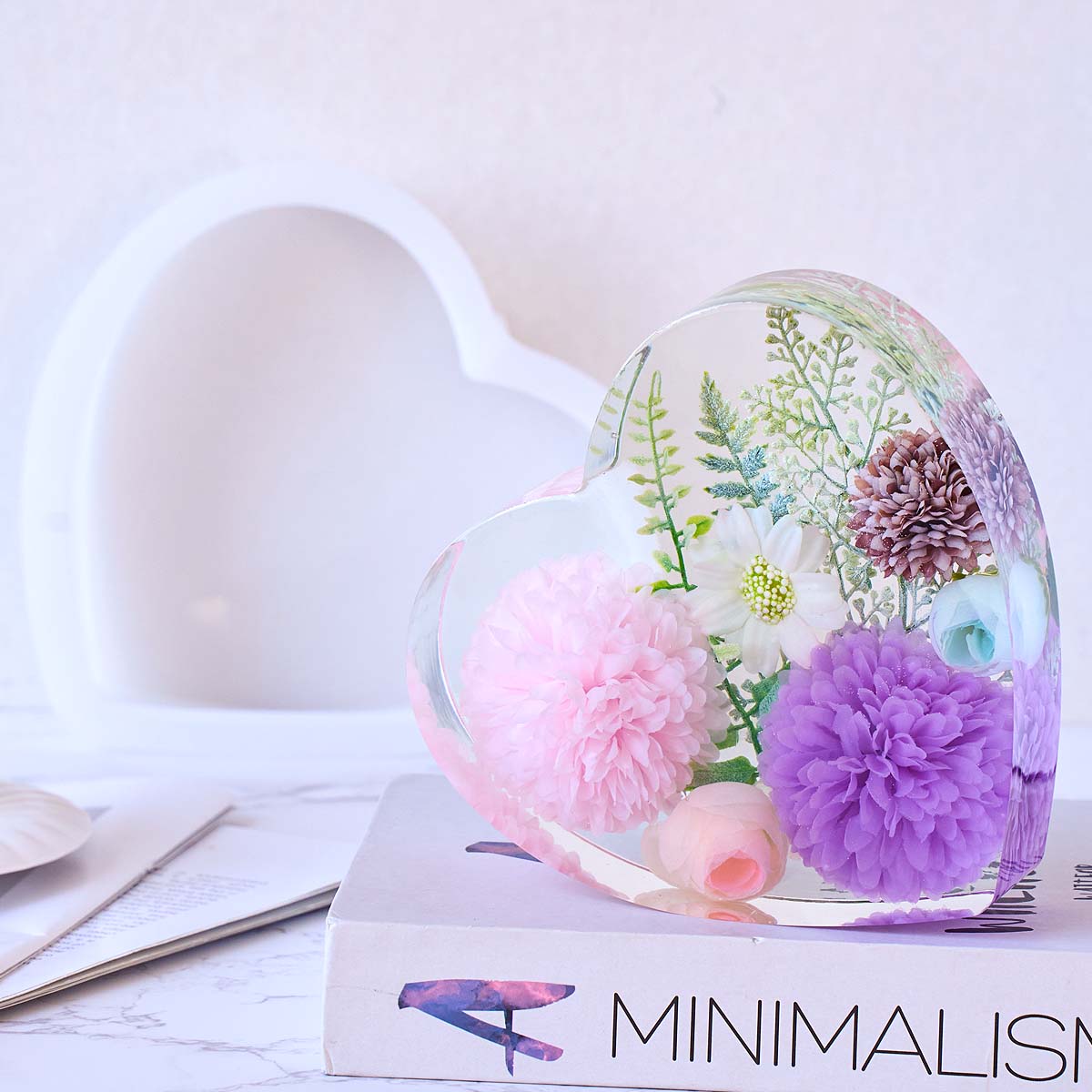 大型愛シリコンモールド DIY ハート六角形エポキシ樹脂モー - Resin Craft Ideas のレビューと価格