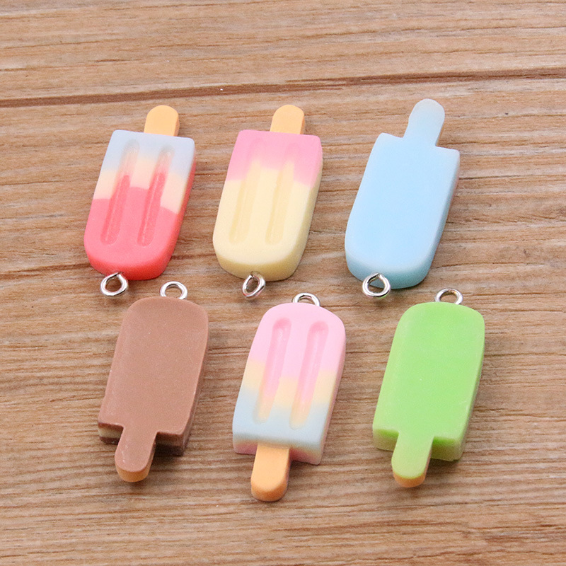 6個入り グラデーションアイスキャンディー レジンチャーム  - Resin Crafts Diy のレビューと価格