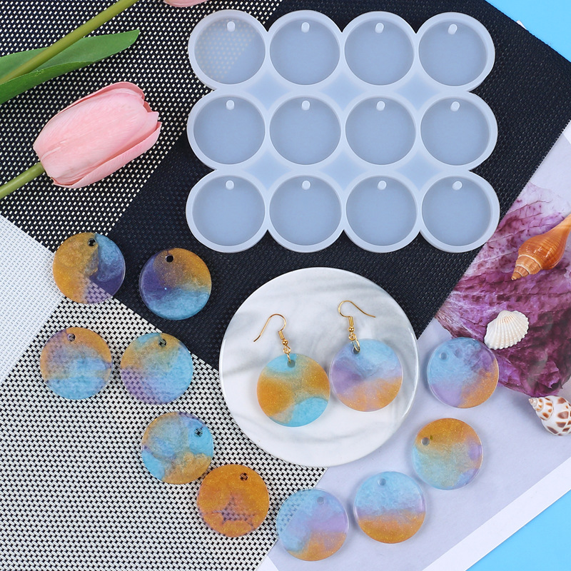 8/12 個ラウンドオーバルペンダント樹脂モールド Diy  - Mixing Cup Silicone のレビューと価格