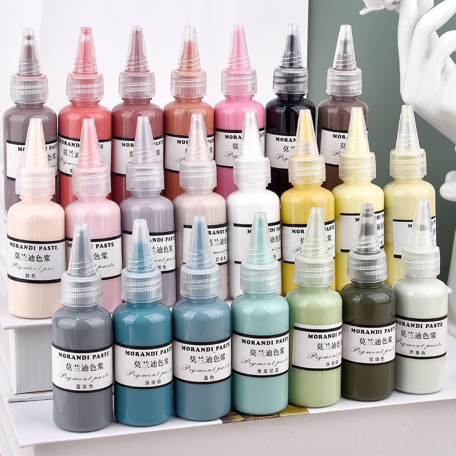 モランディ色液体樹脂顔料エポキシ樹脂 UV 樹脂インクアルコ - Resin Pigment Set のレビューと価格