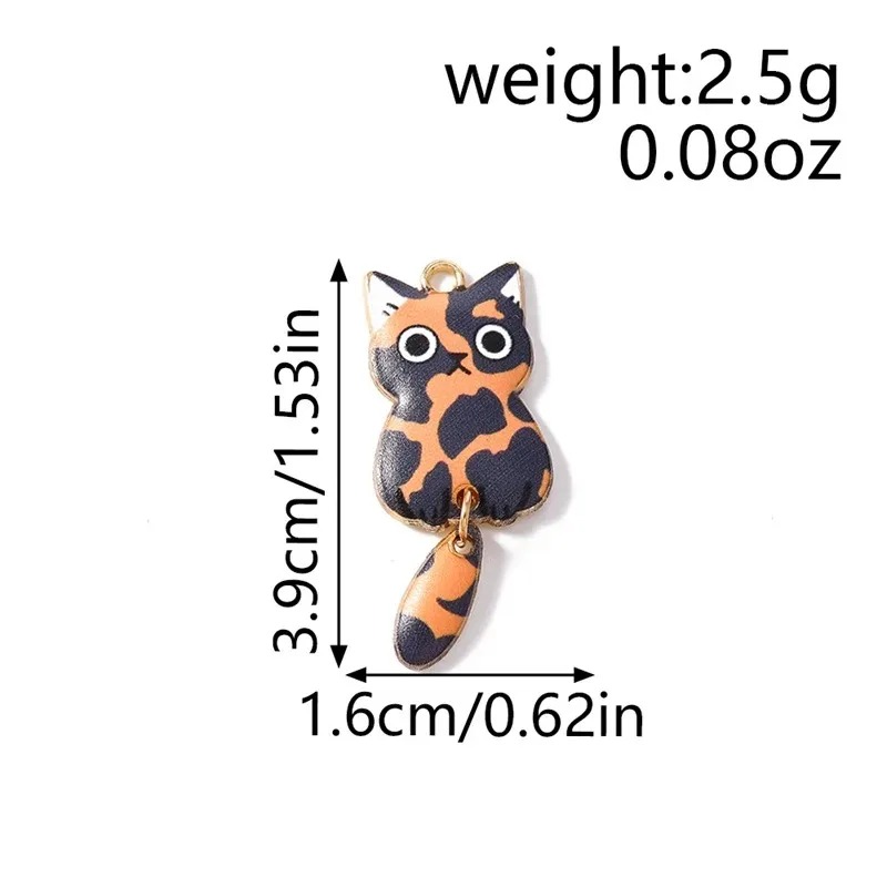 10 個 16 × 39 ミリメートルかわいい漫画猫樹脂チャ - Resin Crafts Diy のレビューと価格