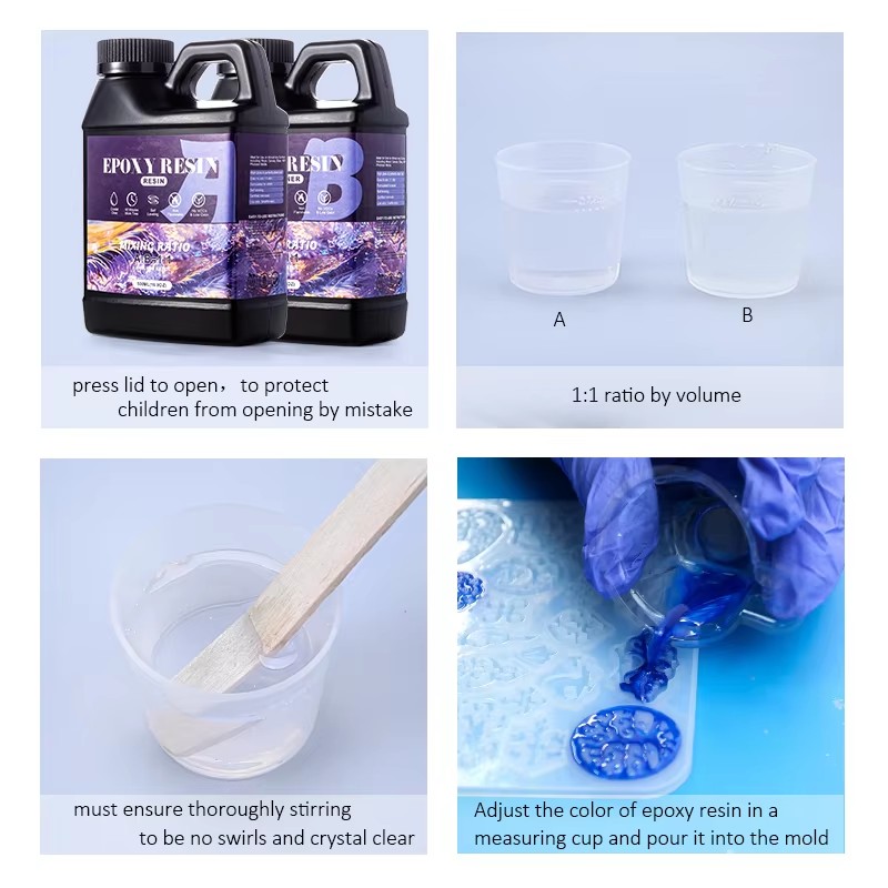 簡単ミックス 1:1 エポキシ樹脂キット クリスタルクリア  - Epoxy Uv Resin Kit のレビューと価格