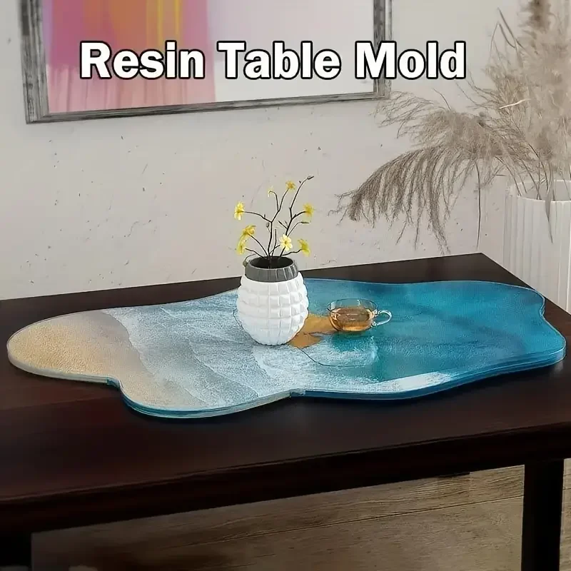 大型61cm不規則形状トレイ エポキシ樹脂シリコンモールド  - Resin Ocean Wave Mold のレビューと価格