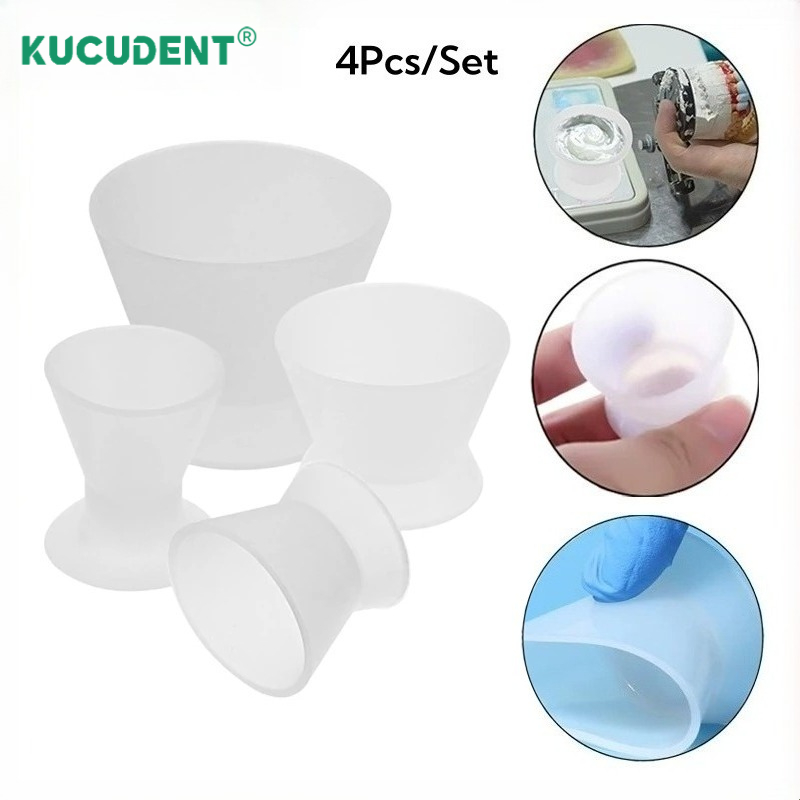 4個セット デンタルシリコンミキシングカップ ゴム製ミキシン - Mixing Cup Silicone のレビューと価格