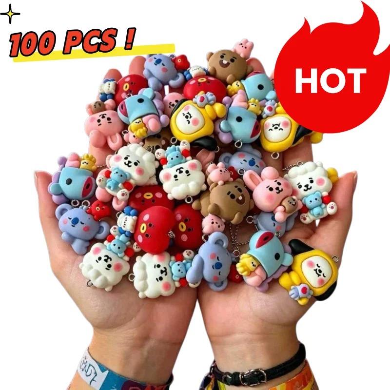 7 個 BT21 樹脂漫画チャーム DIY アクセサリークラ - Resin Crafts Diy のレビューと価格