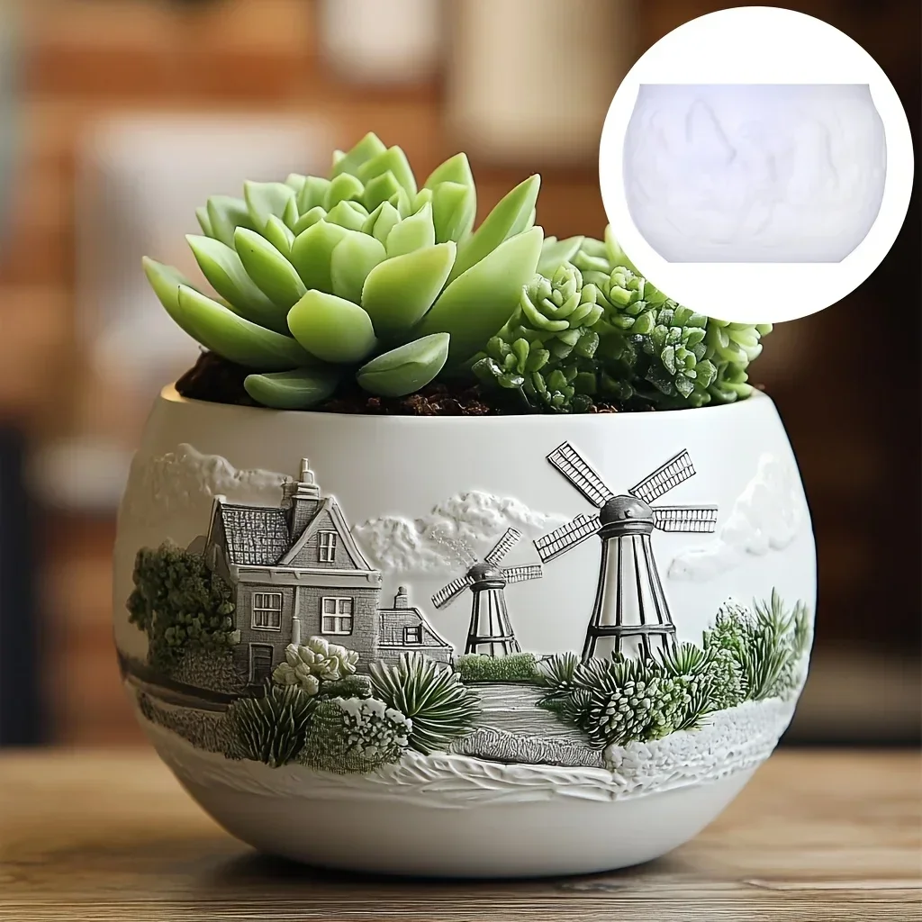 カップルイルカレリーフ多肉植物植木鉢樹脂シリコーン型海の波動 - Resin Ocean Wave Mold のレビューと価格
