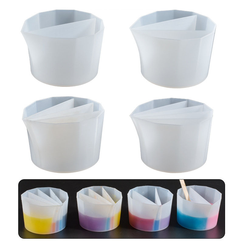 ペイントポーリング用分割カップ、流体アート、アクリル絵画用の - Mixing Cup Silicone のレビューと価格