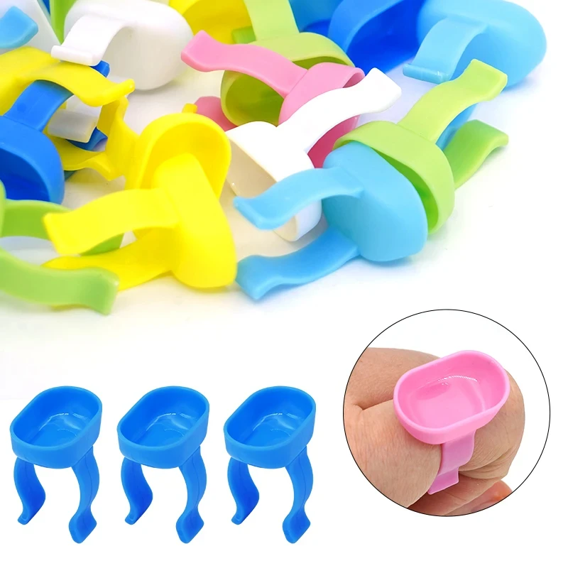 100 個歯科混合指リングボウルカッププラスチックシリコーン - Mixing Cup Silicone のレビューと価格
