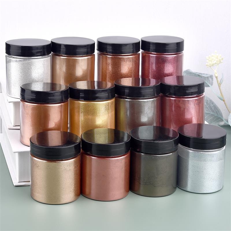 ジュエリー作り用のメタリック顔料染料,真珠光沢のある着色剤, - Resin Pigment Set のレビューと価格