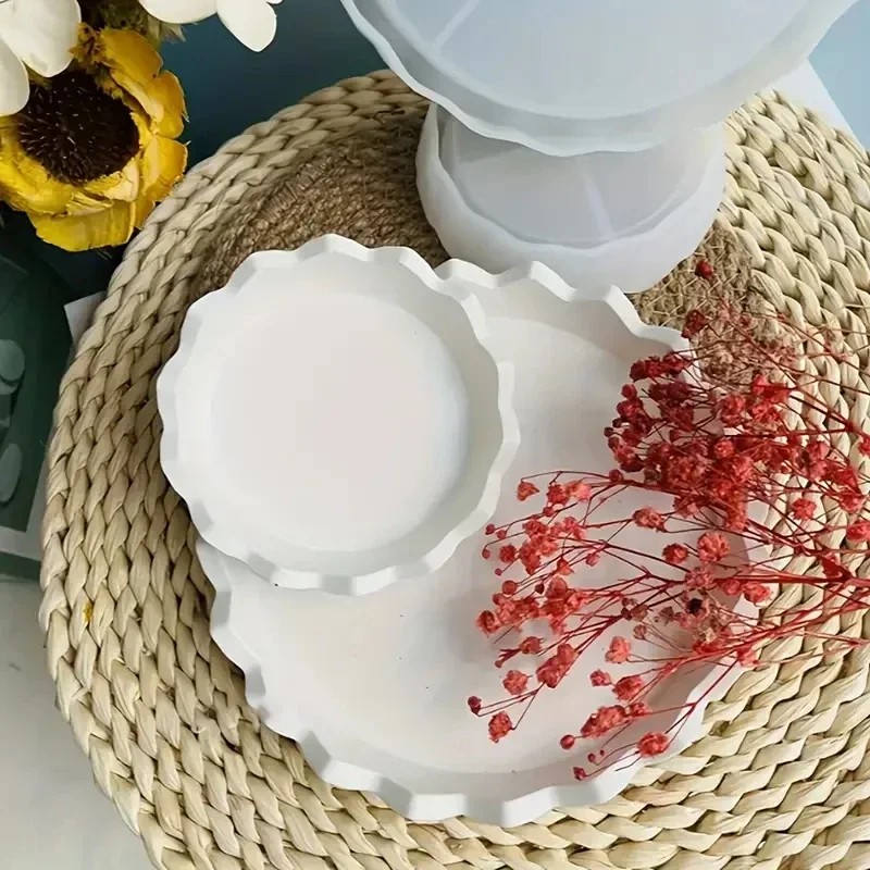 素晴らしいシリコンジュエリートレイ樹脂型、丸型ディッシュ型、 - Resin Craft Ideas のレビューと価格